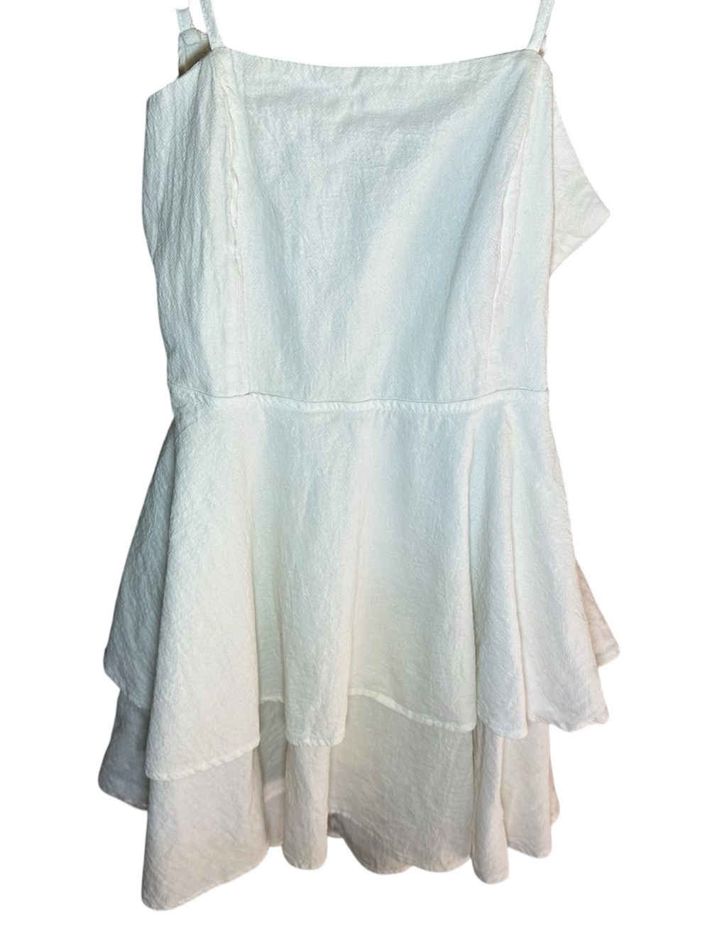 White tiered mini dress size XS - Picture 3 of 5